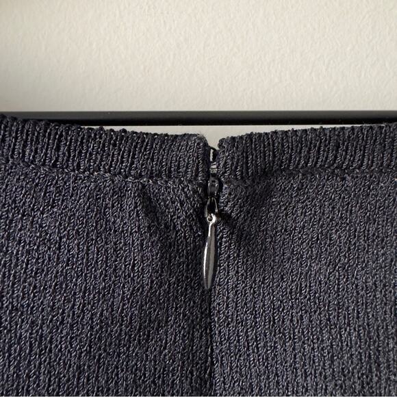 St. John Sheer Embellished Waist Evening Dress Long Sleeve Sparkly Rhinestones - Picture 5 of 15